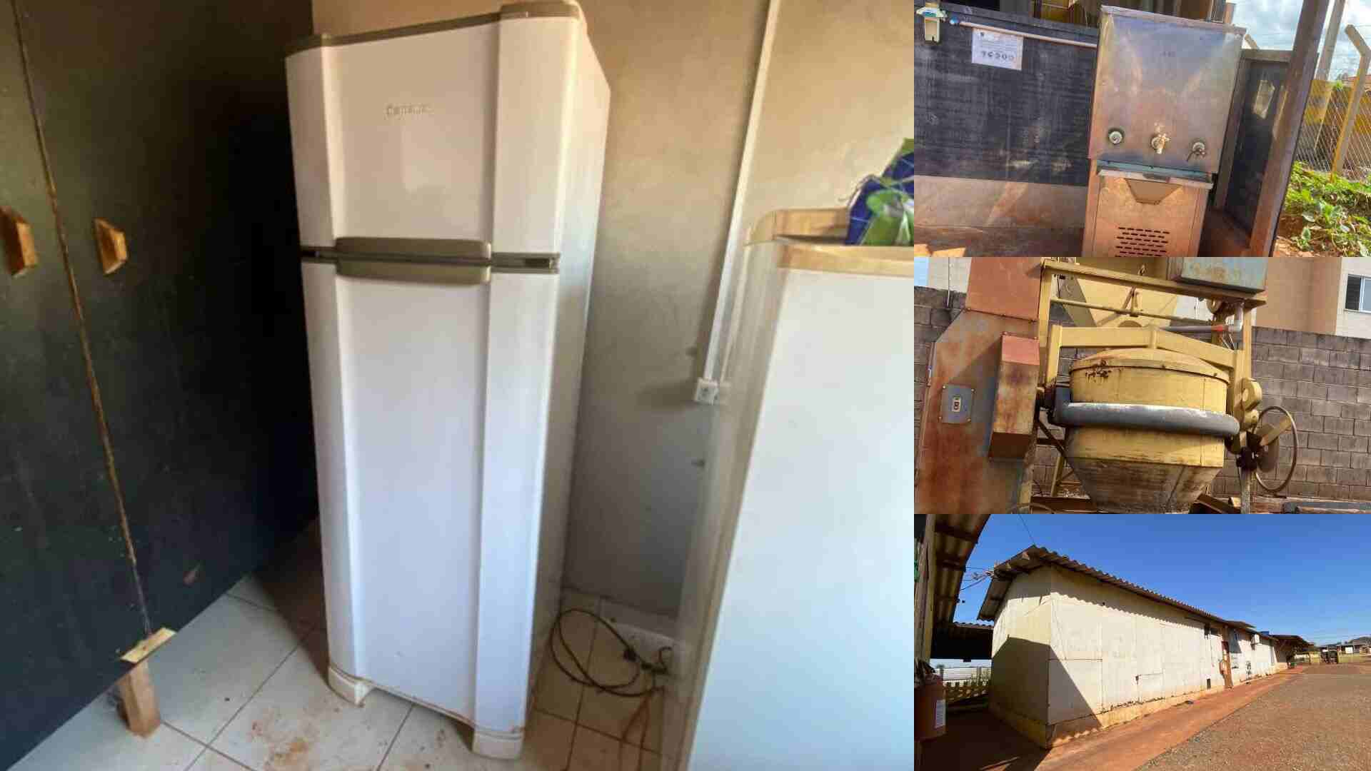 Móveis, geladeiras e ferramentas empresa leiloa bens com lances a