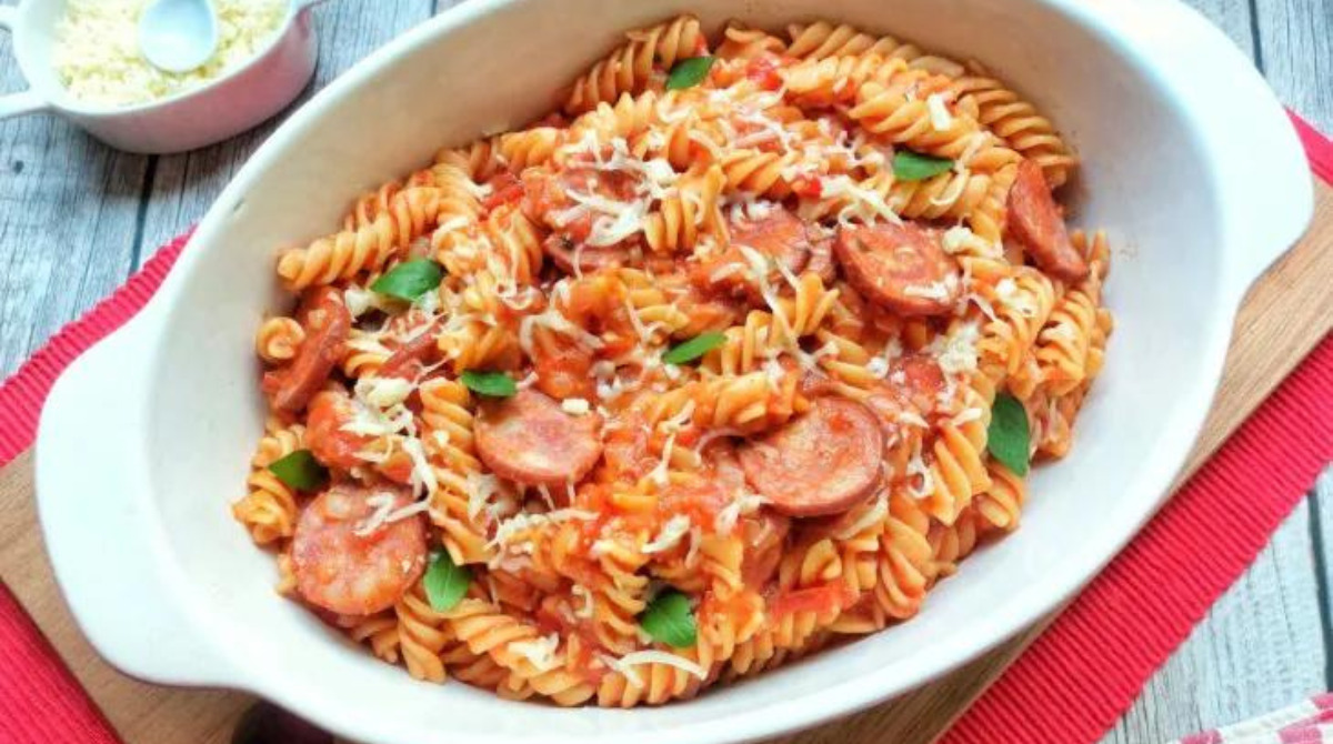 macarrão com calabresa